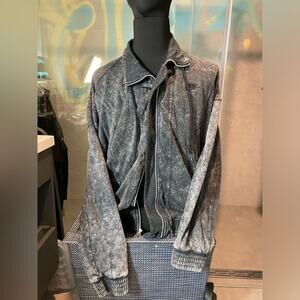 2 Item Bundle - Nike Bomber Jacket XL - Amiri Patchwork Jeans Sz 38 - Blue Grey
